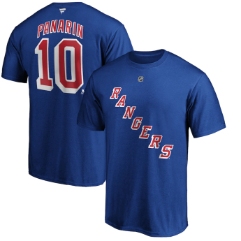 New York Rangers pánské tričko Artemi Panarin Name & Number T-Shirt - Royal