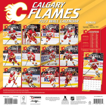 Calgary Flames kalendář 2023 Wall Calendar