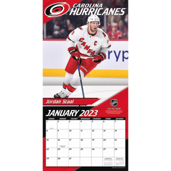 Carolina Hurricanes kalendář 2023 Wall Calendar