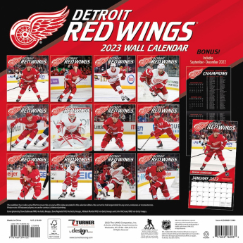 Detroit Red Wings kalendář 2023 Wall