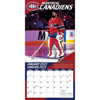 Montreal Canadiens kalendář Carey Price #31 2023 Wall Calendar