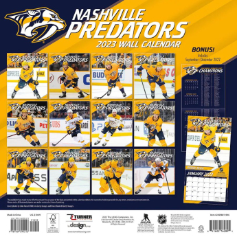 Nashville Predators kalendář 2023 Wall