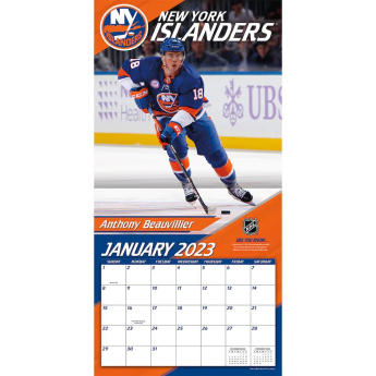 New York Islanders kalendář 2023 Wall Calendar