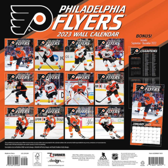 Philadelphia Flyers kalendář 2023 Wall Calendar