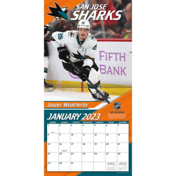 San Jose Sharks kalendář 2023 Wall