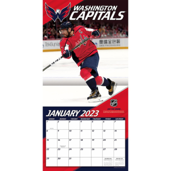 Washington Capitals kalendář Alexander Ovechkin #8 2023 Wall Calendar