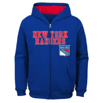 New York Rangers dětská mikina s kapucí Stated Full Zip Hoodie