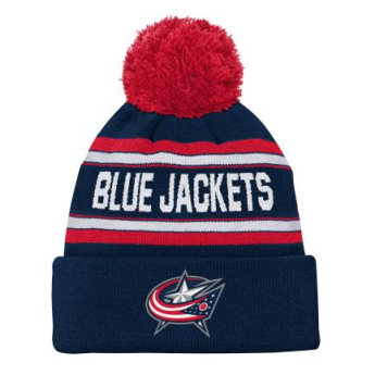 Columbus Blue Jackets dětská zimní čepice Wordmark Cuffed Pom