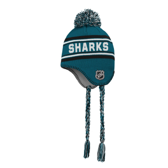 San Jose Sharks dětská zimní čepice Jacquard Tassel