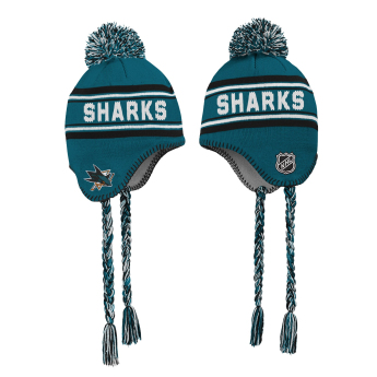 San Jose Sharks dětská zimní čepice Jacquard Tassel