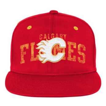 Calgary Flames dětská čepice flat kšiltovka Life Style Printed Snapback