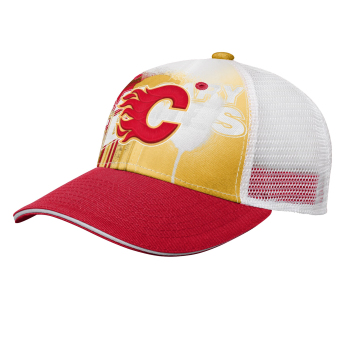 Calgary Flames dětská čepice baseballová kšiltovka Paint Splatter Fashion Meshback