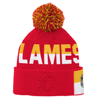 Calgary Flames dětská zimní čepice Faceoff Jacquard Knit