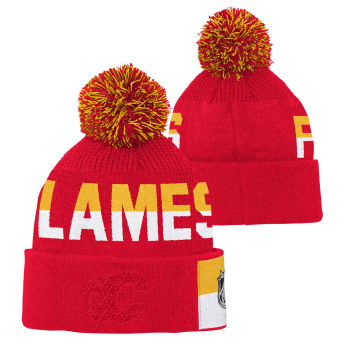 Calgary Flames dětská zimní čepice Faceoff Jacquard Knit