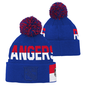 New York Rangers dětská zimní čepice Faceoff Jacquard Knit