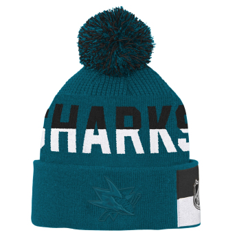 San Jose Sharks dětská zimní čepice Faceoff Jacquard Knit