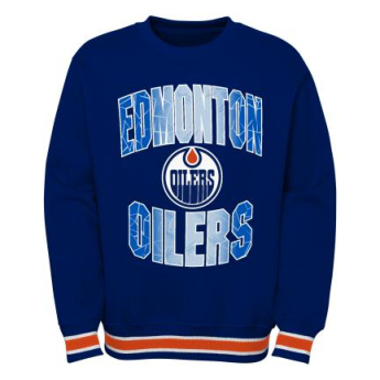 Edmonton Oilers dětská mikina s kapucí Blueliner Crew Neck