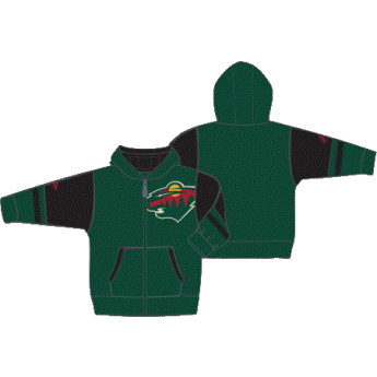 Minnesota Wild dětská mikina s kapucí Faceoff Colorblocked Fleece Full-Zip