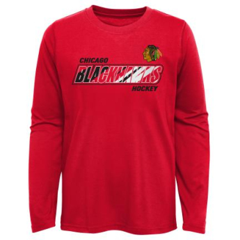 Chicago Blackhawks dětské tričko s dlouhým rukávem Rink Reimagined LS Ultra red