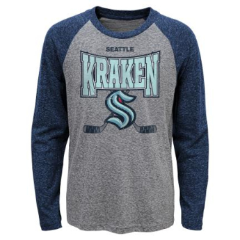 Seattle Kraken dětské tričko s dlouhým rukávem Stick Up LS Triblend Raglan