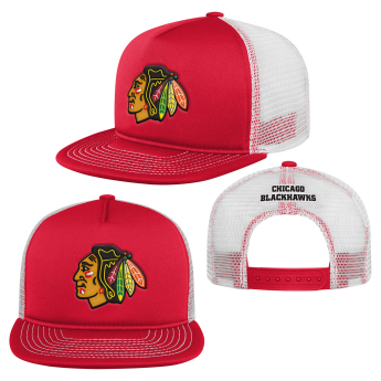Chicago Blackhawks dětská čepice flat kšiltovka Foam Front Trucker Snapback