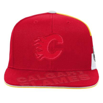 Calgary Flames dětská čepice flat kšiltovka Faceoff Structured