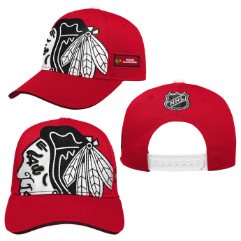 Chicago Blackhawks dětská čepice baseballová kšiltovka Big Face red