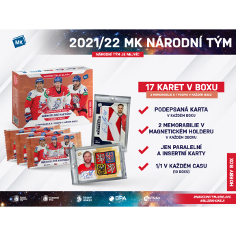 NHL boxy hokejové karty NHL Czech hockey national team representation 2022 Hobby box