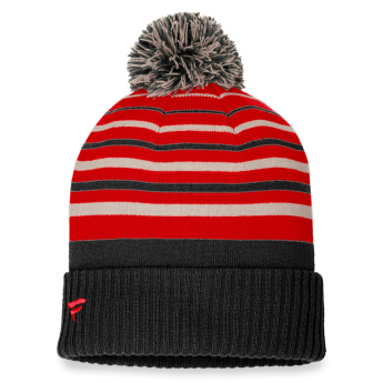 Chicago Blackhawks zimní čepice True Classic Beanie with Pom Black-Athletic Red