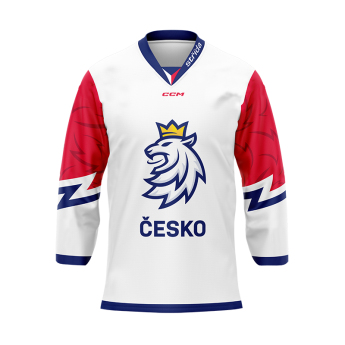 Hokejové reprezentace hokejový dres Czech Republic white Dominik Kubalík #18