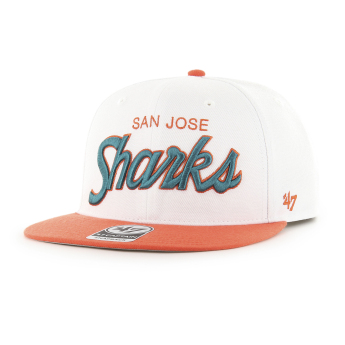 San Jose Sharks čepice flat kšiltovka Script Side Two Tone 47 CAPTAIN NHL WO