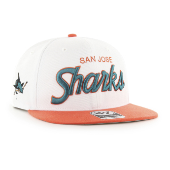 San Jose Sharks čepice flat kšiltovka Script Side Two Tone 47 CAPTAIN NHL WO