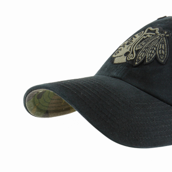 Chicago Blackhawks čepice baseballová kšiltovka Ballpark Camo 47 CLEAN UP NHL black