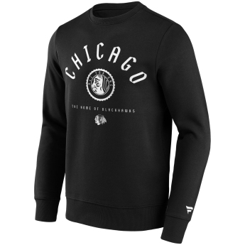 Chicago Blackhawks pánská mikina College Stamp Hoodie Sweatshirt black