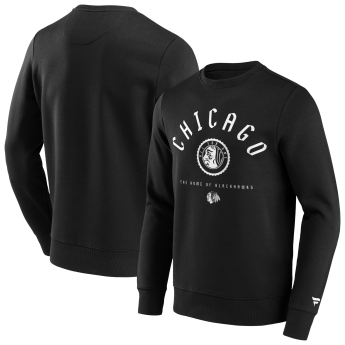 Chicago Blackhawks pánská mikina College Stamp Hoodie Sweatshirt black