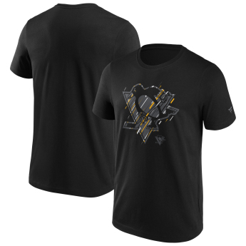 Pittsburgh Penguins pánské tričko Etch black