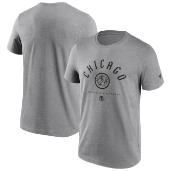 Chicago Blackhawks pánské tričko College Stamp grey
