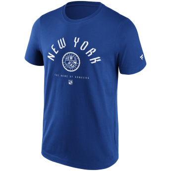 New York Rangers pánské tričko College Stamp blue