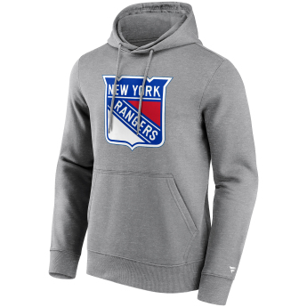 New York Rangers pánská mikina s kapucí Primary Logo Graphic Hoodie grey