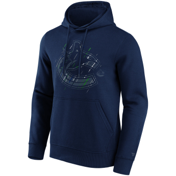 Vancouver Canucks pánská mikina s kapucí Etch Hoodie navy