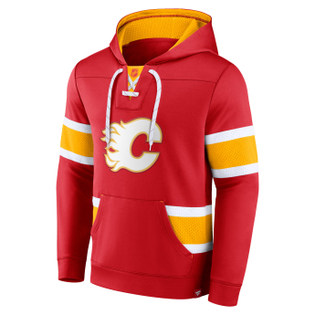 Calgary Flames pánská mikina s kapucí Iconic NHL Exclusive Pullover Hoodie red