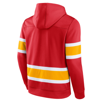 Calgary Flames pánská mikina s kapucí Iconic NHL Exclusive Pullover Hoodie red