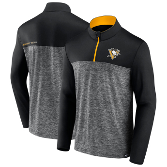 Pittsburgh Penguins pánská mikina Iconic Defender 1/4 Zip black