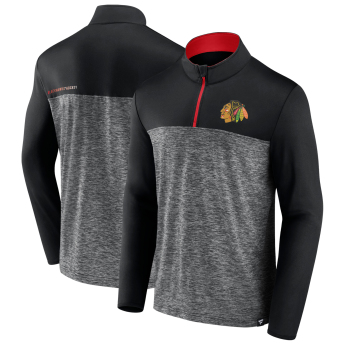 Chicago Blackhawks pánská mikina Iconic Defender 1/4 Zip black