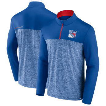 New York Rangers pánská mikina Iconic Defender 1/4 Zip blue