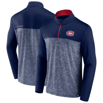 Montreal Canadiens pánská mikina Iconic Defender 1/4 Zip blue