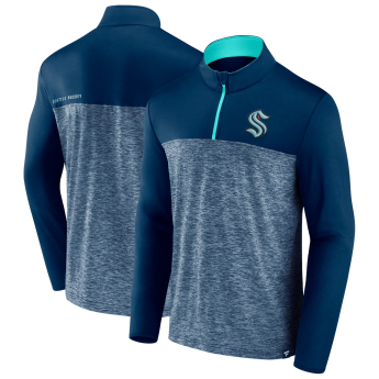 Seattle Kraken pánská mikina Iconic Defender 1/4 Zip blue