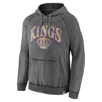 Los Angeles Kings pánská mikina s kapucí True Classics Washed Pullover Hoodie grey