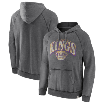 Los Angeles Kings pánská mikina s kapucí True Classics Washed Pullover Hoodie grey