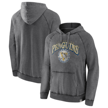 Pittsburgh Penguins pánská mikina s kapucí True Classics Washed Pullover Hoodie grey